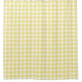 gult av blek och vit gingham