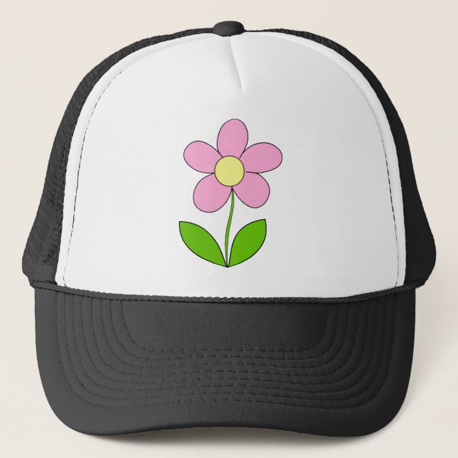 Gult av blomman Daisy Rosa Vår Natur Blommigt Keps (Framsida)
