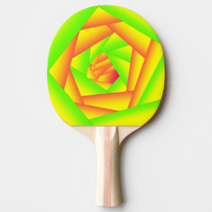 Gult av Citrus Grönt Orange Ombre Abstract Design Pingisracket