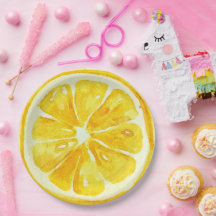 gult av elegant vattenfärgscitruscitrusFödelsedags