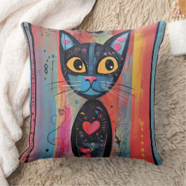 Gult av färgad Abstrakt Kudde