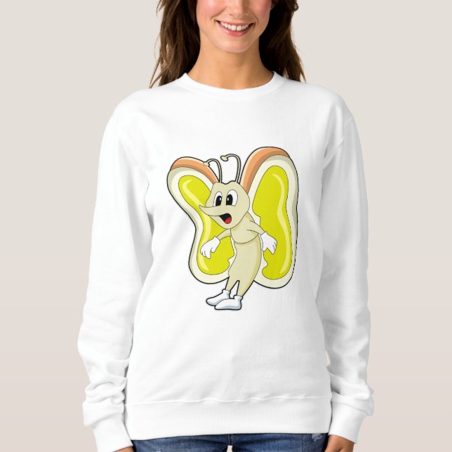 Gult av fjäril t shirt (Framsida)