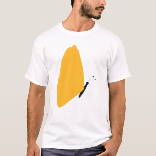 Gult av fjärilskrom t shirt