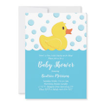 Gult av gummi Ducky Baby Shower Kön Neutral