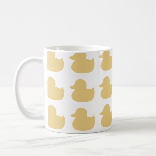 Gult av gummi Ducky Design Kaffemugg (Vänster)