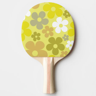 Gult av hippie-Blommigt Pastel Flower Seamless Pat Pingisracket