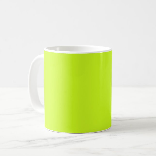 Gult av kalk (fast färg) kaffemugg (Framsida vänster)