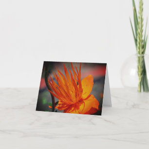 Gult av orange Flower Anpassade Note Card Tack Kort