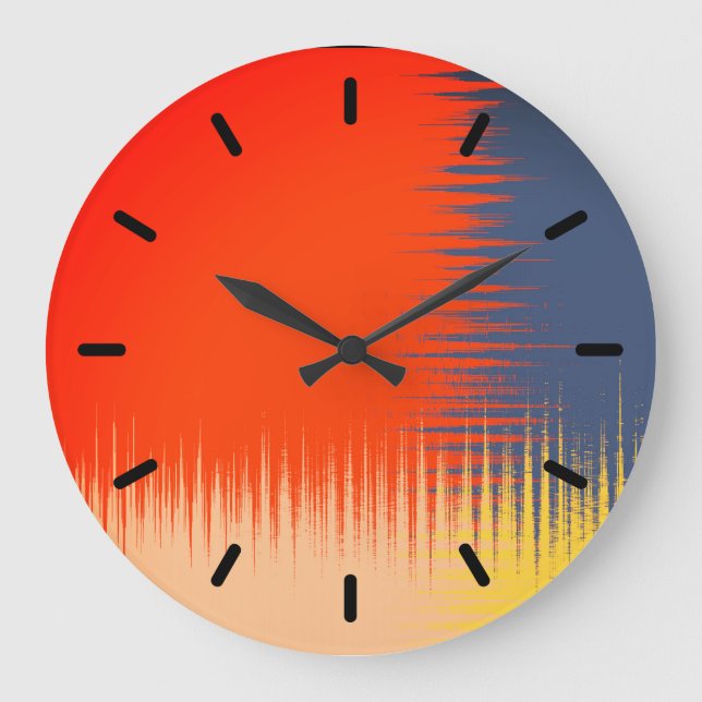 Gult av orange Navy Cream  Stor Klocka (Framsida)