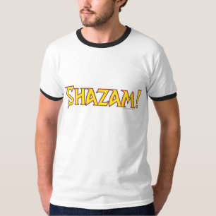 Gult av Shazam-Logotyp/röd T Shirt