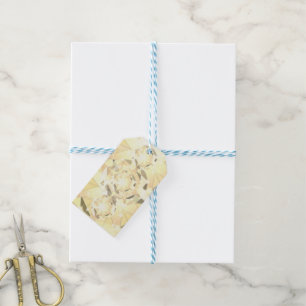 Gult av smör Citrine Crystal Art Presentetikett