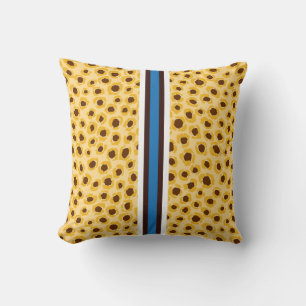 gult av snyggt med monogram kudde