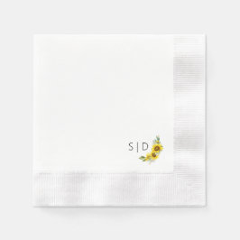 Gult av solrosolja pappersservett