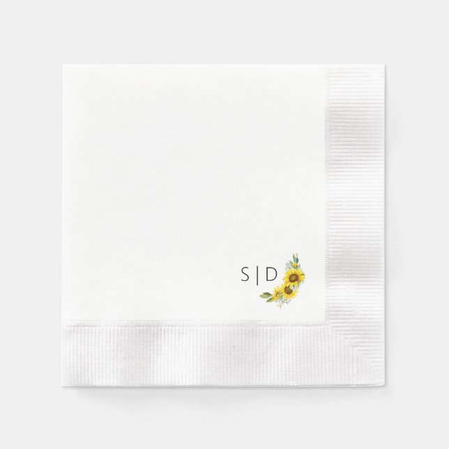 Gult av solrosolja pappersservett (Framsidan)