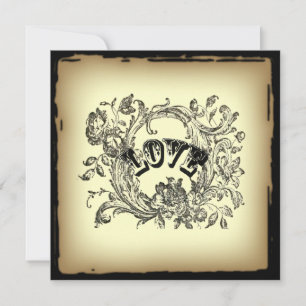gult av steampunk inbjudningar
