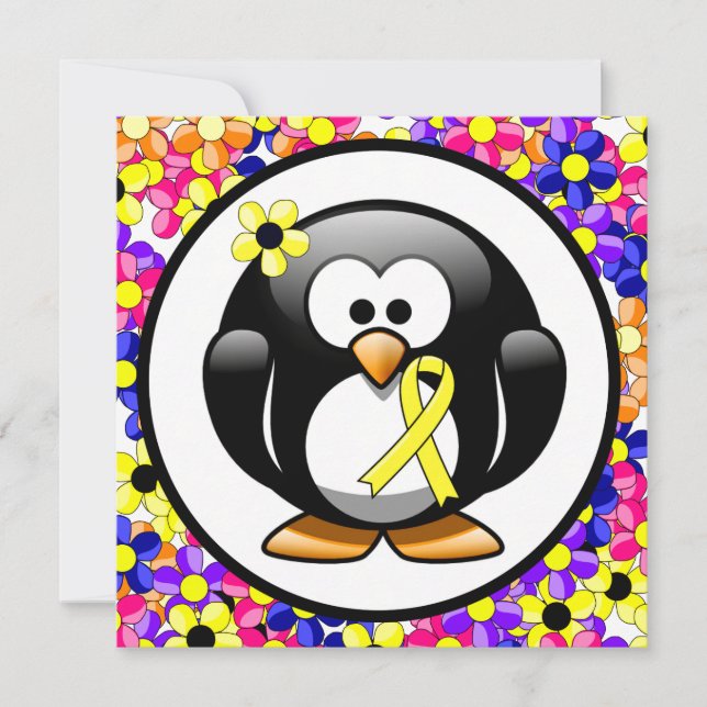 Gult Awareness Ribbon Penguin (Framsida)