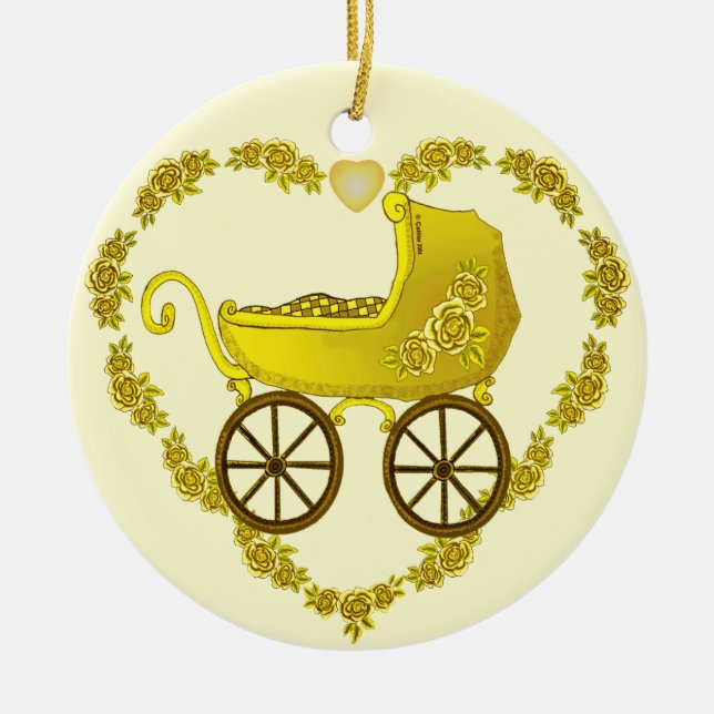 Gult Baby Buggy ornament (Framsidan)