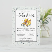 Gult Baby High Toppar Baby Shower