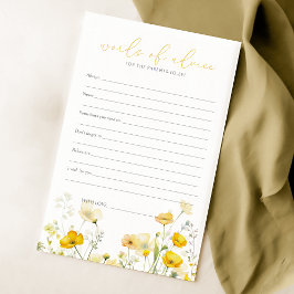 Gult Baby i Bloom Wildblomme Baby Adapter
