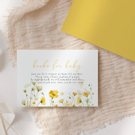 Gult Baby i Bloom Wildblomme Bokar för Baby Tilläggskort