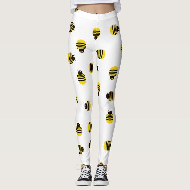 Gult Backben Leggings (Framsida)