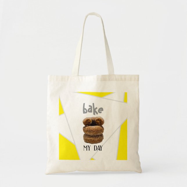 Gult Bake My Day Tygkasse (Framsidan)