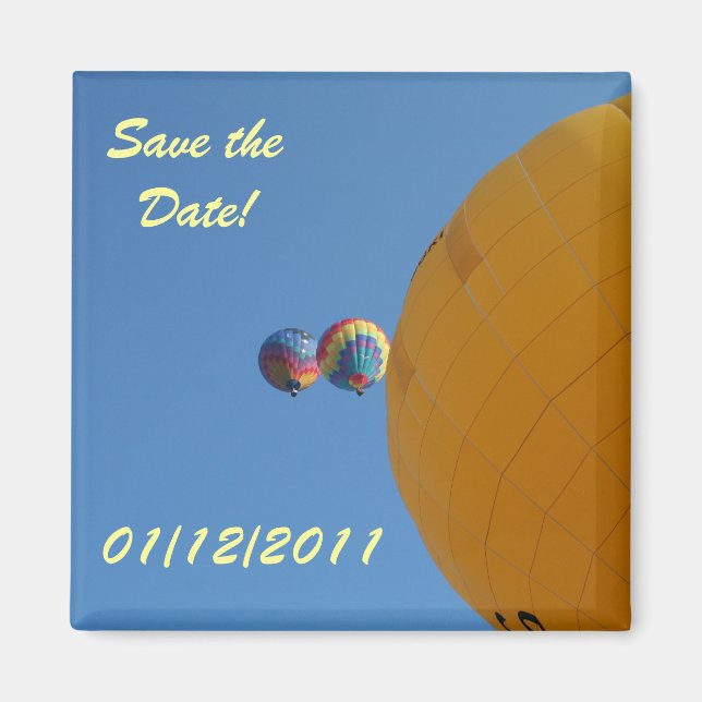 Gult Ballon Soaring! Magnet (Framsidan)