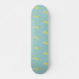 Gult banan teckning blå mönster mini skateboard bräda 18,5 cm