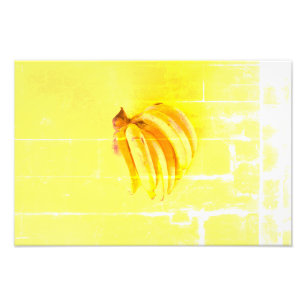 "Gult Banana" Cute Photo. Köp nu Fototryck