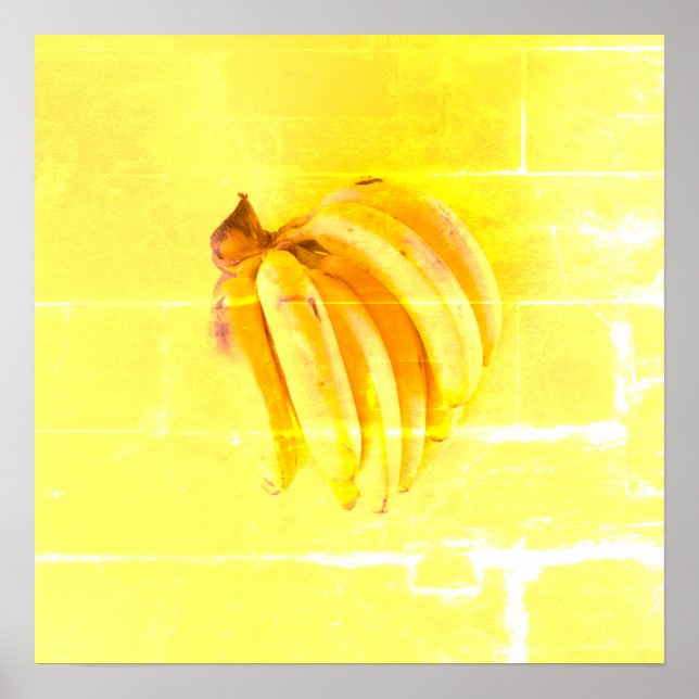 "Gult Banana" Cute Photo. Köp nu Poster (Framsidan)
