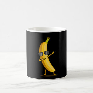 Gult Banana Dab Funny Dancing Fruit Kaffemugg
