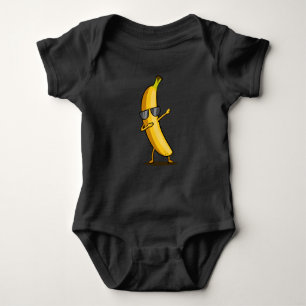 Gult Banana Dab Funny Dancing Fruit T Shirt