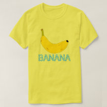GULT BANANA OCH BLUE TEXT