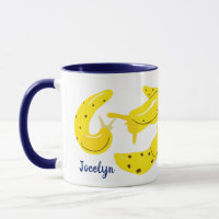 Gult Banana Slugs Personlig Illustrated