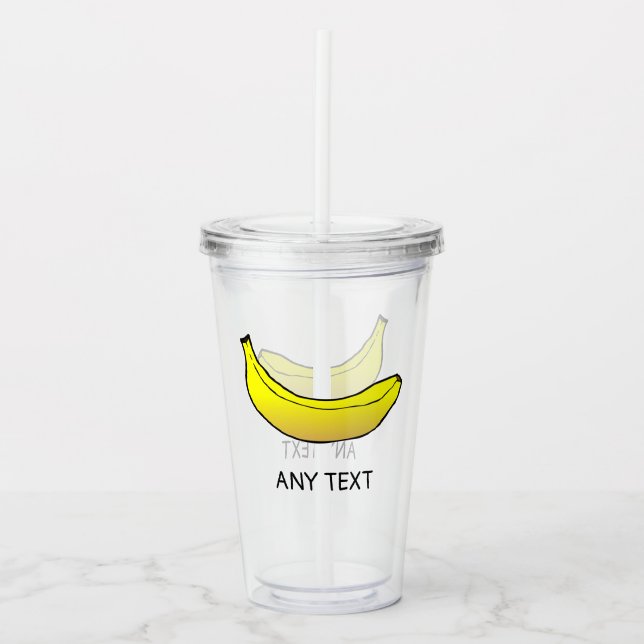 Gult Banana Take Away Mugg (Framsida)