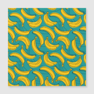 Gult Banana: Vintagen Black Outline