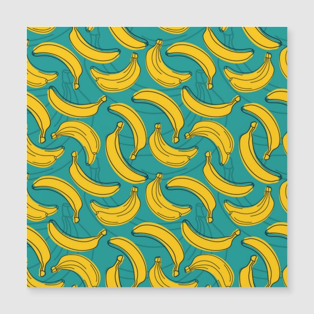 Gult Banana: Vintagen Black Outline (Framsida)