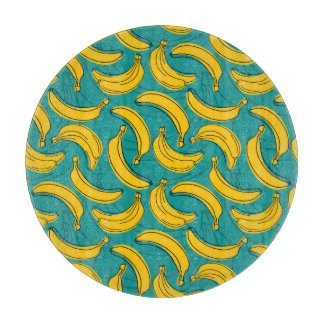 Gult Banana: Vintagen Black Outline