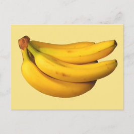 Gult Bananas Cuddle i en Bunch Vykort