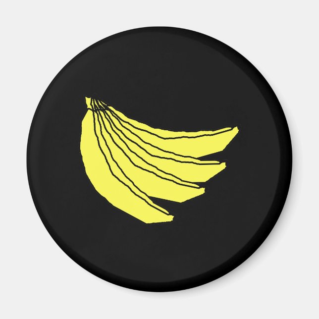 Gult Bananas. Magnet (Framsidan)