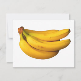 Gult bananer i en rektangulär bunt anteckningskort