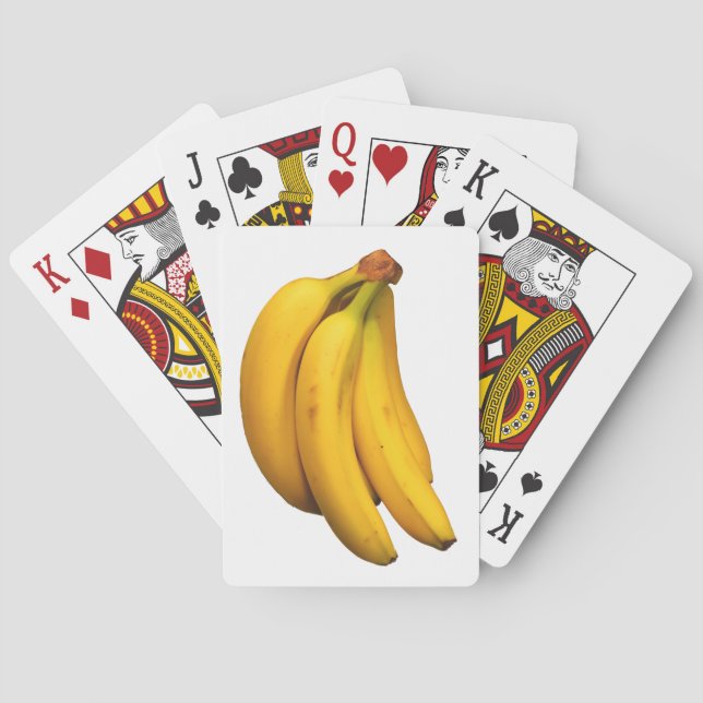 Gult bananer i en rektangulär bunt casinokort (Baksidan)