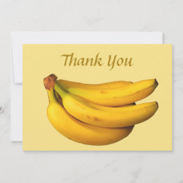 Gult bananer i ett gäng tack kort