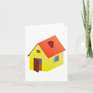 Gult Barn House Kort