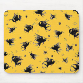Gult Be Mouse Pad - Gift for Mamma eller Friend Musmatta