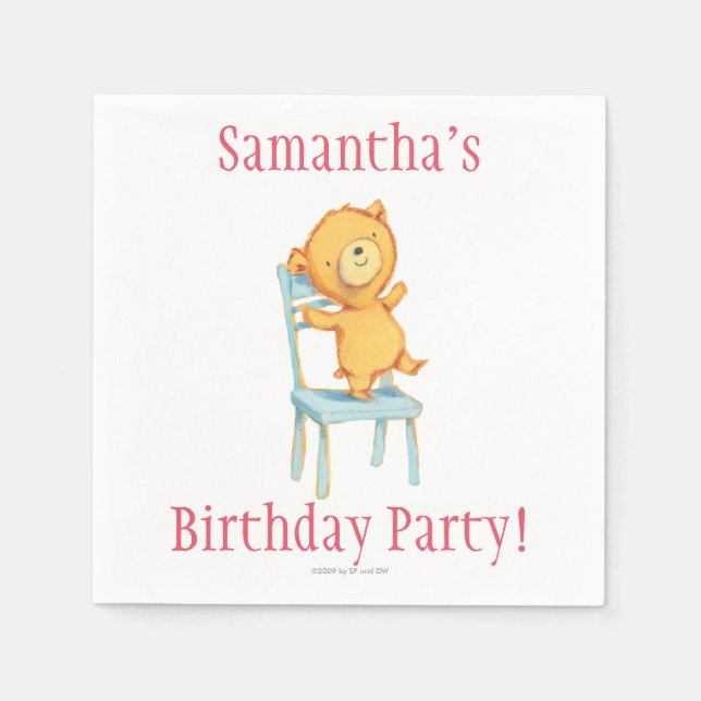 Gult Bear Dances and Placks on Presidency Pappersservett (Framsidan)