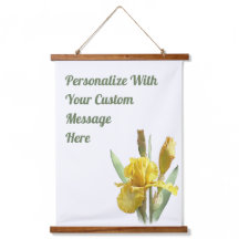 Gult Bearded Iris Blommigt Art Personlig