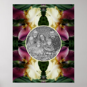 Gult Beared Iris Flower Skapar ditt eget foto Poster