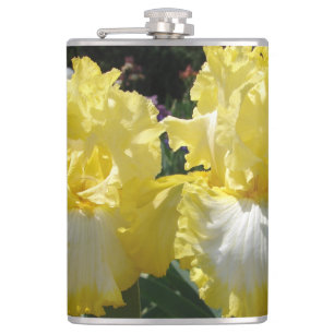 Gult Beared Iris Irises Flowers blommigt Fickplunta