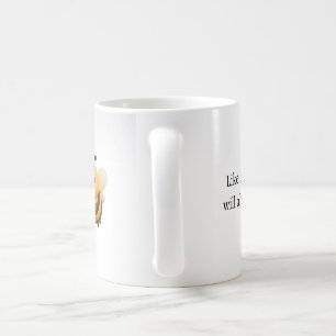 Gult Bee Anpassningsbar Ord Kaffemugg